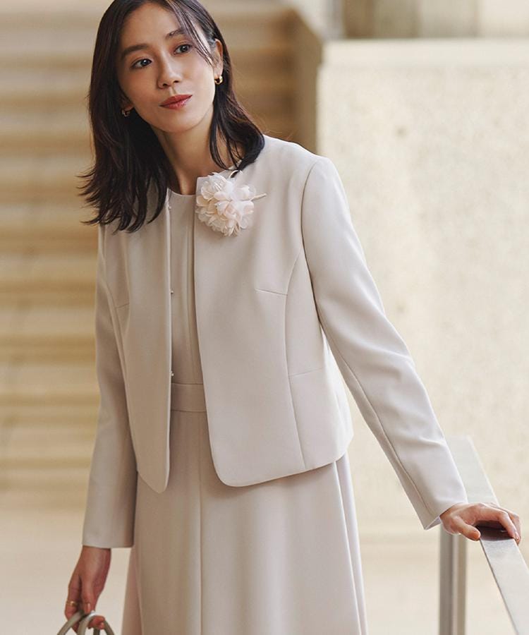 レディースの大きいサイズの服通販(L・LL) | ノーカラージャケット通販