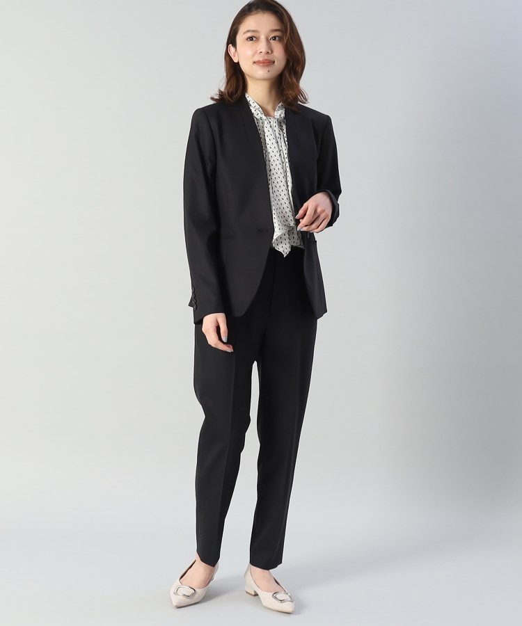 リッチェウーステッドクロスジャケット（ノーカラージャケット