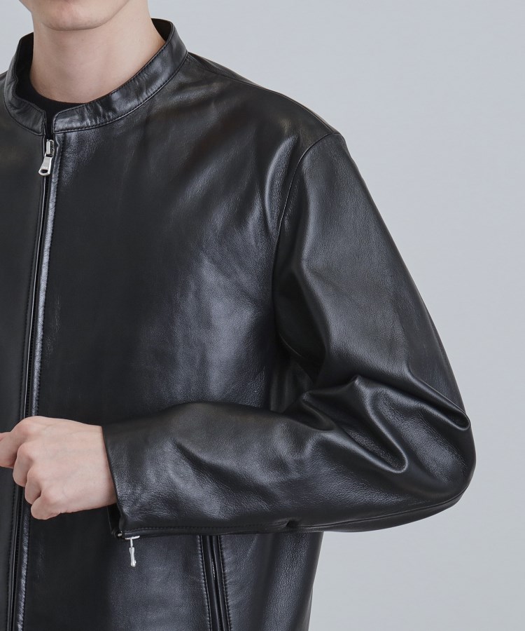 本革】ラムレザーシングルライダース（ブルゾン/ジャンバー） | tk