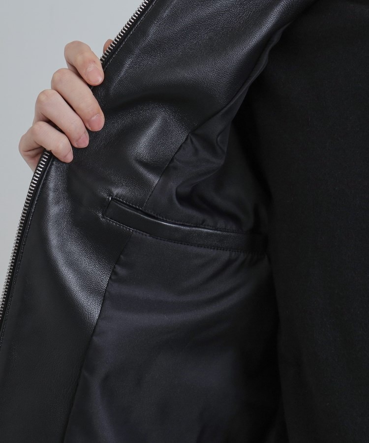 本革】ラムレザーシングルライダース（ブルゾン/ジャンバー） | tk