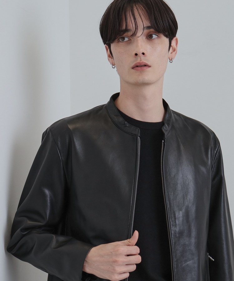 本革】ラムレザーシングルライダース（ライダースジャケット） | tk