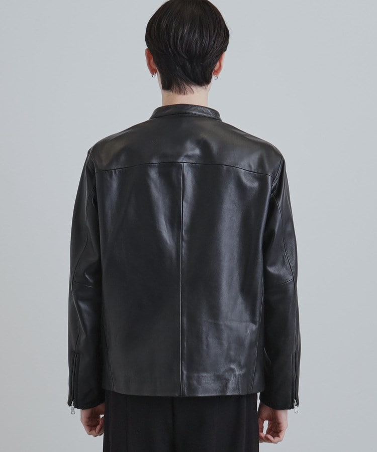本革】ラムレザーシングルライダース（ライダースジャケット） | tk