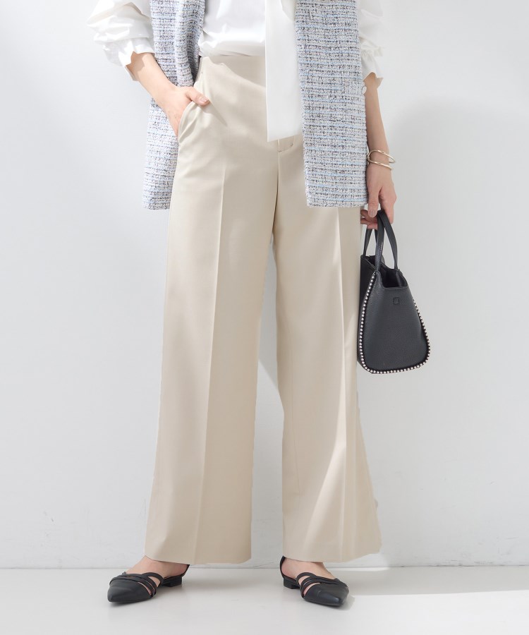 新作褒められパンツ】快温ワイドパンツ（フルレングスパンツ