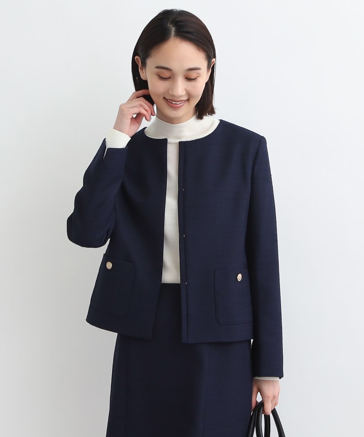 定番スーツ／洗える】スラブツィードジャケット（ジャケット(単品