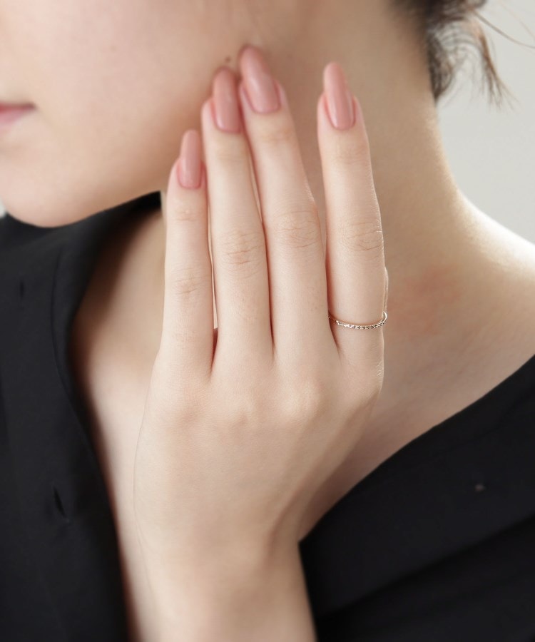 K10カットワーク極光細 リング（リング） | COCOSHNIK（ココシュニック