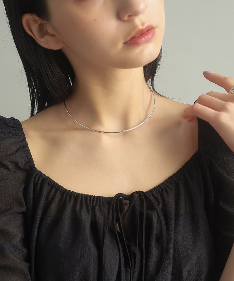 シルバー ホロウフレキシブルチョーカー（ネックレス） | COCOSHNIK