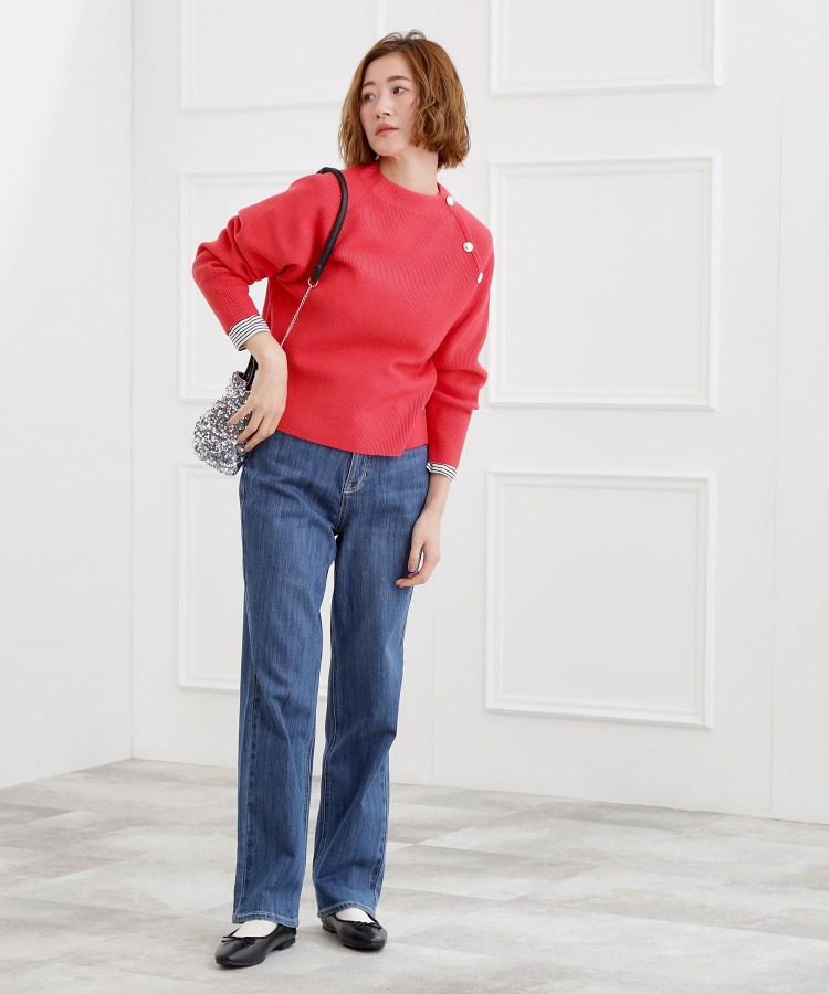 ラグランスリーブ肩釦ニット（ニット/セーター） | grove（グローブ