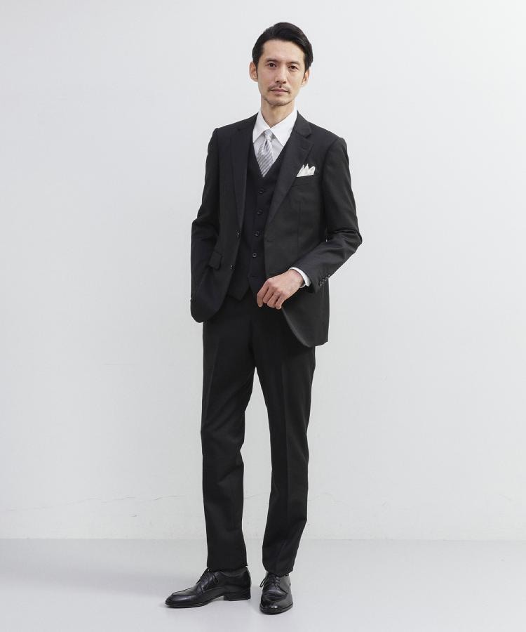 冠婚葬祭】無地 サージスーツ/3ピース対応可（スーツセット） | TAKEO