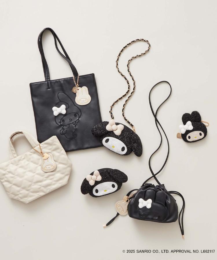 マイメロディ】フェイス型2WAYキラキラミニショルダー（ショルダー