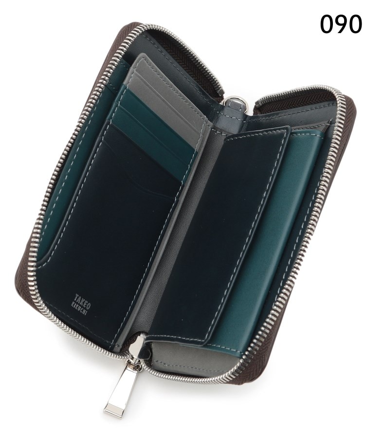 ラウンドジップ二つ折りウォレット（財布） | TAKEKO KIKUCHI LEATHER