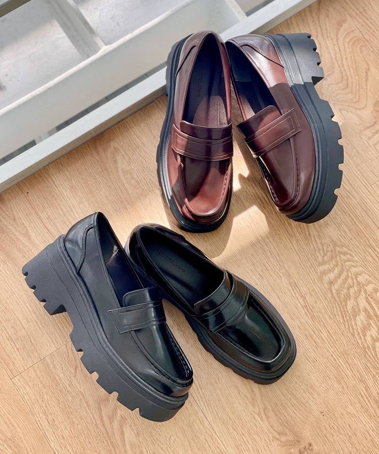 厚底ローファー【ESPERANZA_blanca】（フラットシューズ） | ESPERANZA