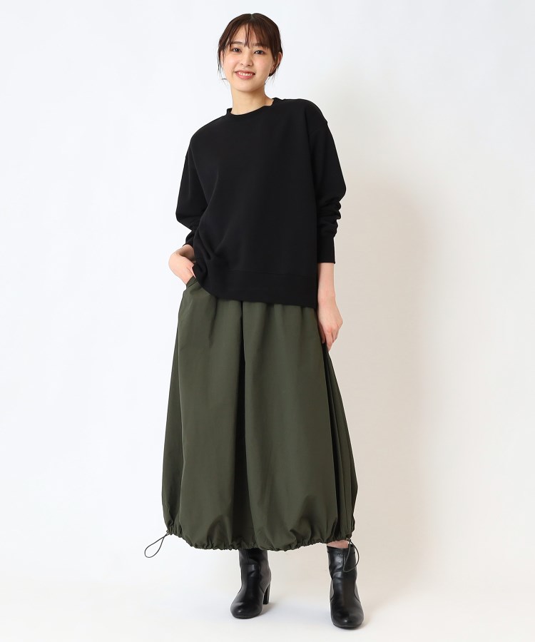 ナイロンドロストコクーンロングスカート（マキシ・ロングスカート