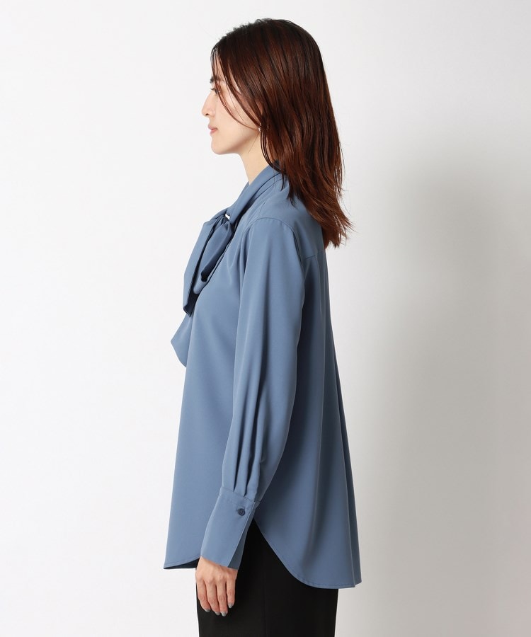 洗える】ソフトジョーゼット ボウタイブラウス（シャツ・ブラウス