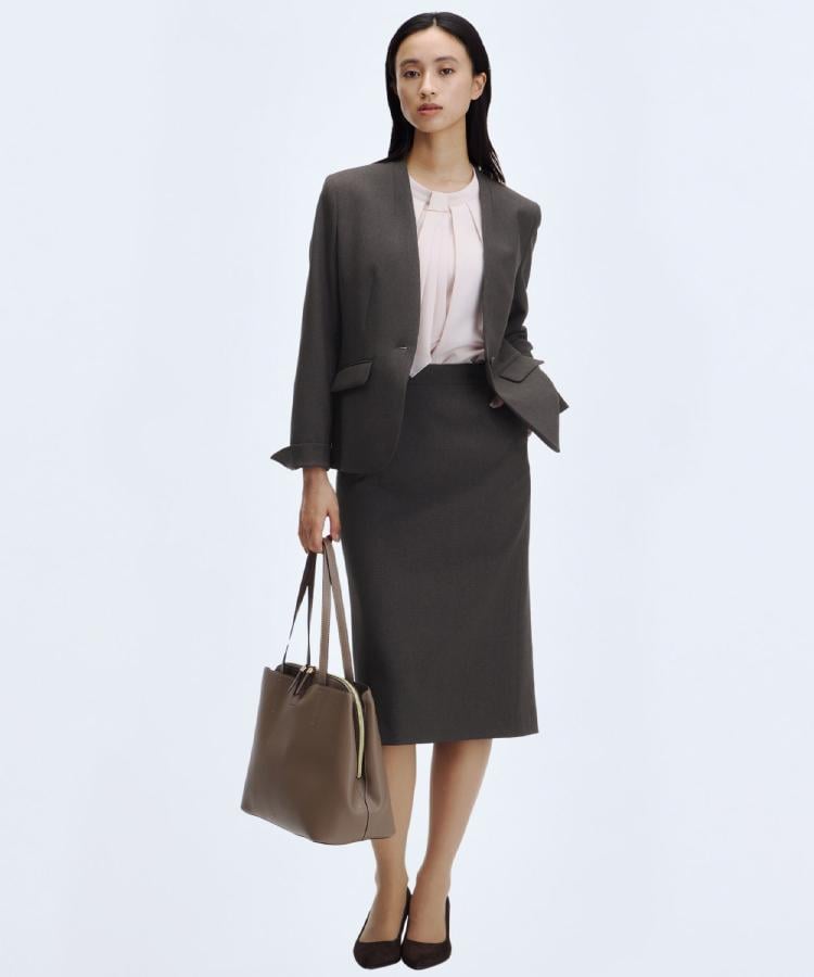 美ジ楽スーツ】1ボタンVカラージャケット【セットアップ可