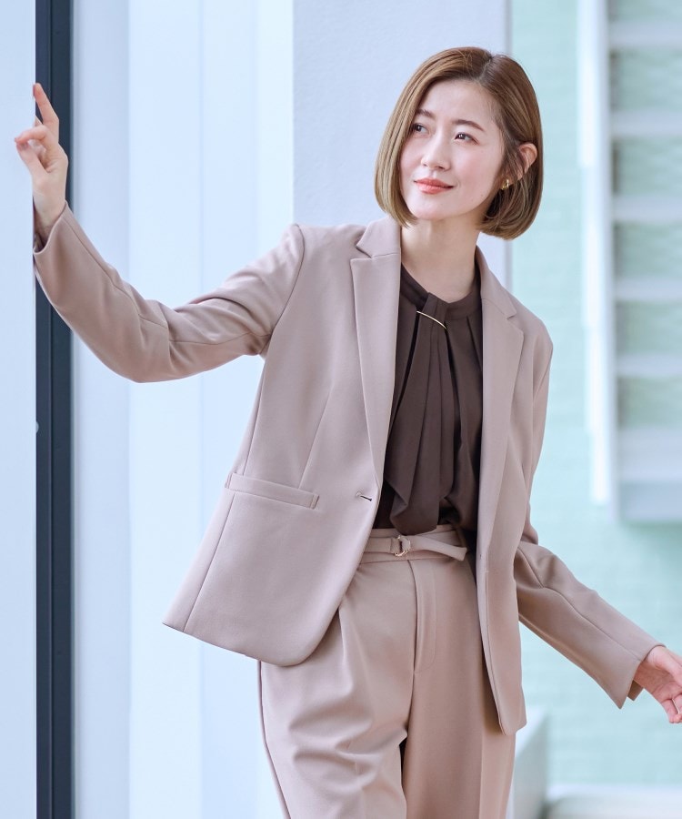 2点セット／4色展開】テーラードジャケットスーツセット【通勤