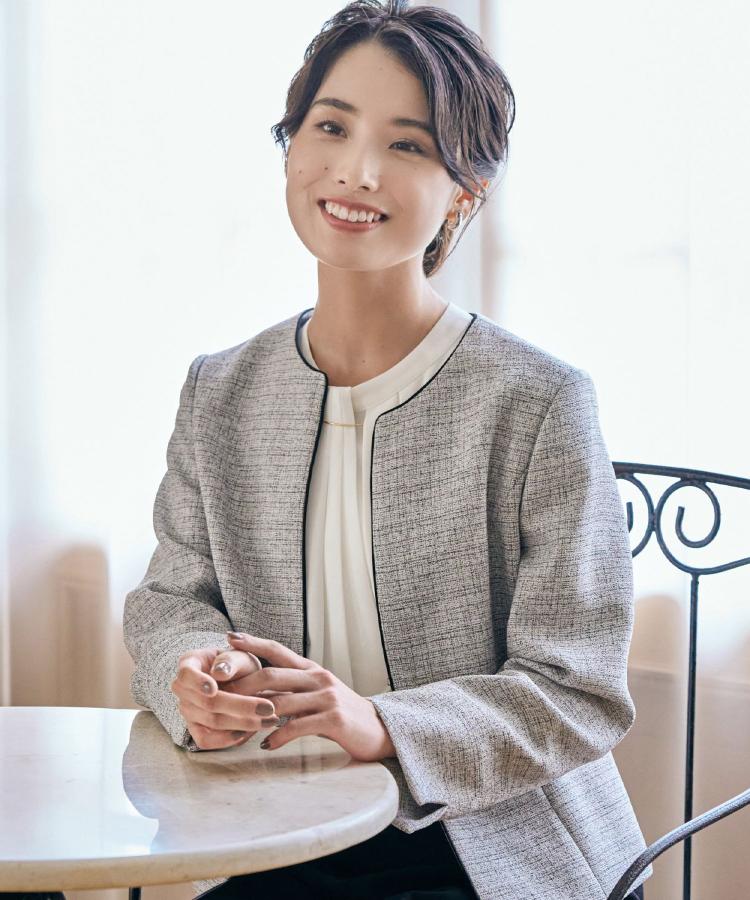 S～3L】【学校行事/オケージョン/セレモニー】ノーカラージャケット