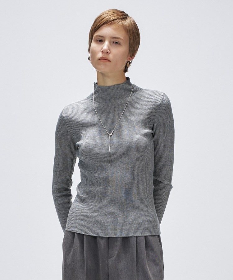手洗い可】シルクカシミヤ混ハイネックニット（ニット/セーター