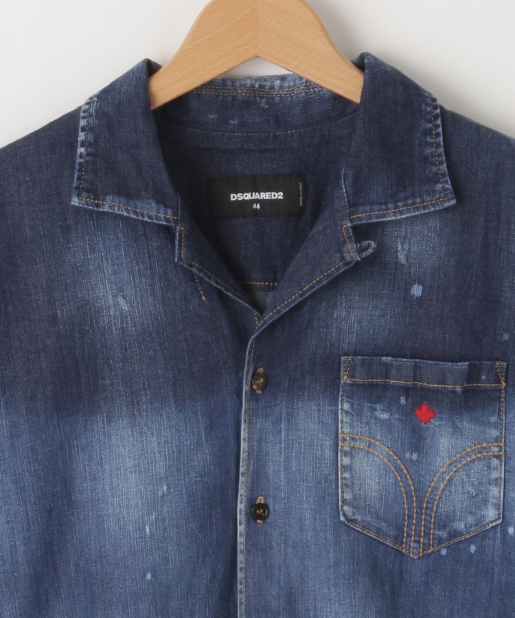 DSQUARED2(ディースクエアード) デニム半袖シャツ（カジュアルシャツ