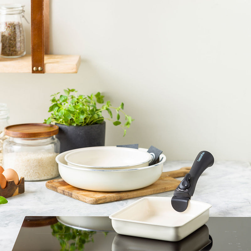 グリーンパン クリックシェフ 5点セット クリームホワイト CC007539