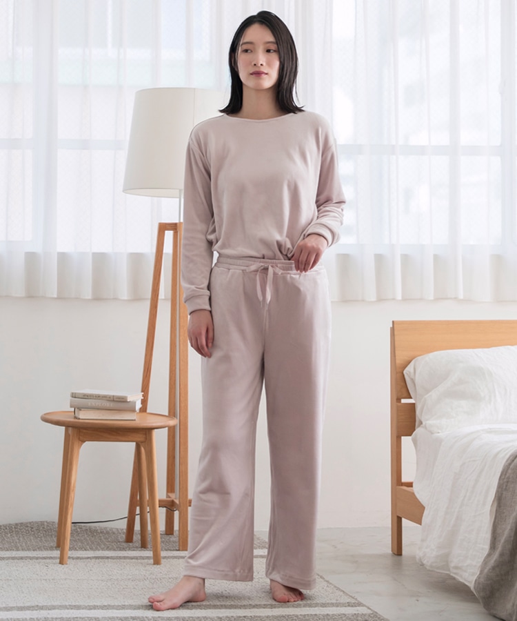 SUKALA HOME】リラックスフィルセラシャギーベロアパジャマ(M・Lサイズ