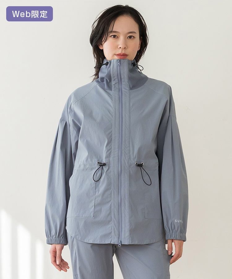 SUKALA】オーバーサイズナイロンジャケット(Fサイズ オフホワイト