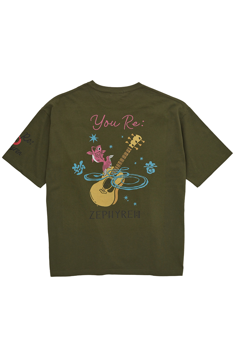 Zephyren Online Store / 優里xZEPHYREN -Betelgeuse- S/S TEE KHAKI/BLACK