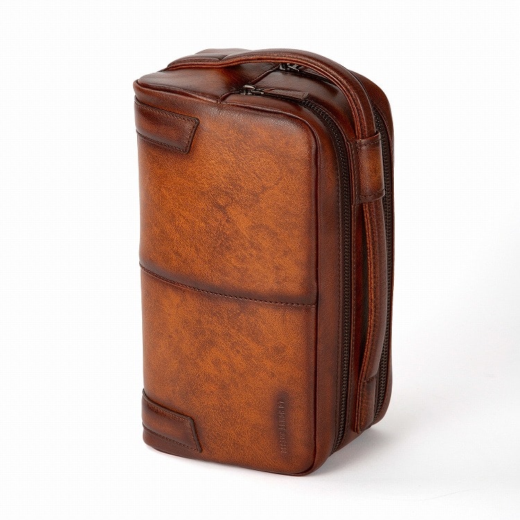 LO HOMME PRESSE／ロ・オム・プレッセ アルカイック 本革 ポーチ 71852