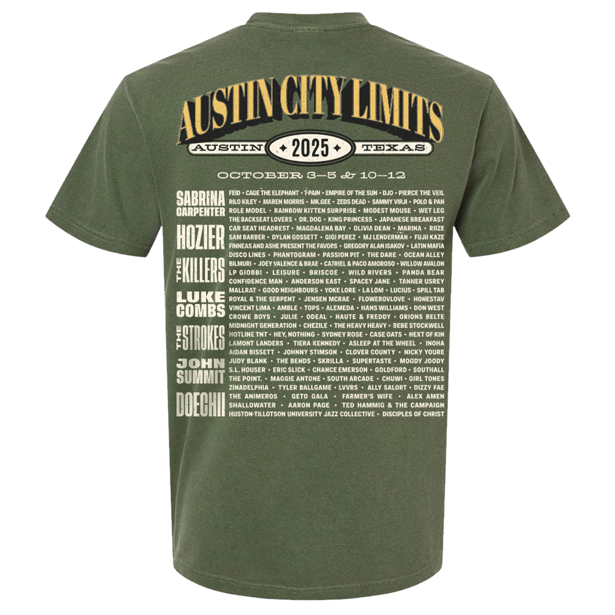 Records Lineup Tee – ACL Music Festival
