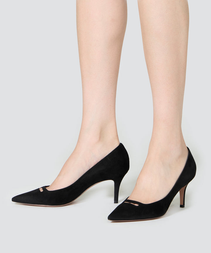 PELLICO | アネッリ スウェード パンプス 6.5cm BLACK - アマン