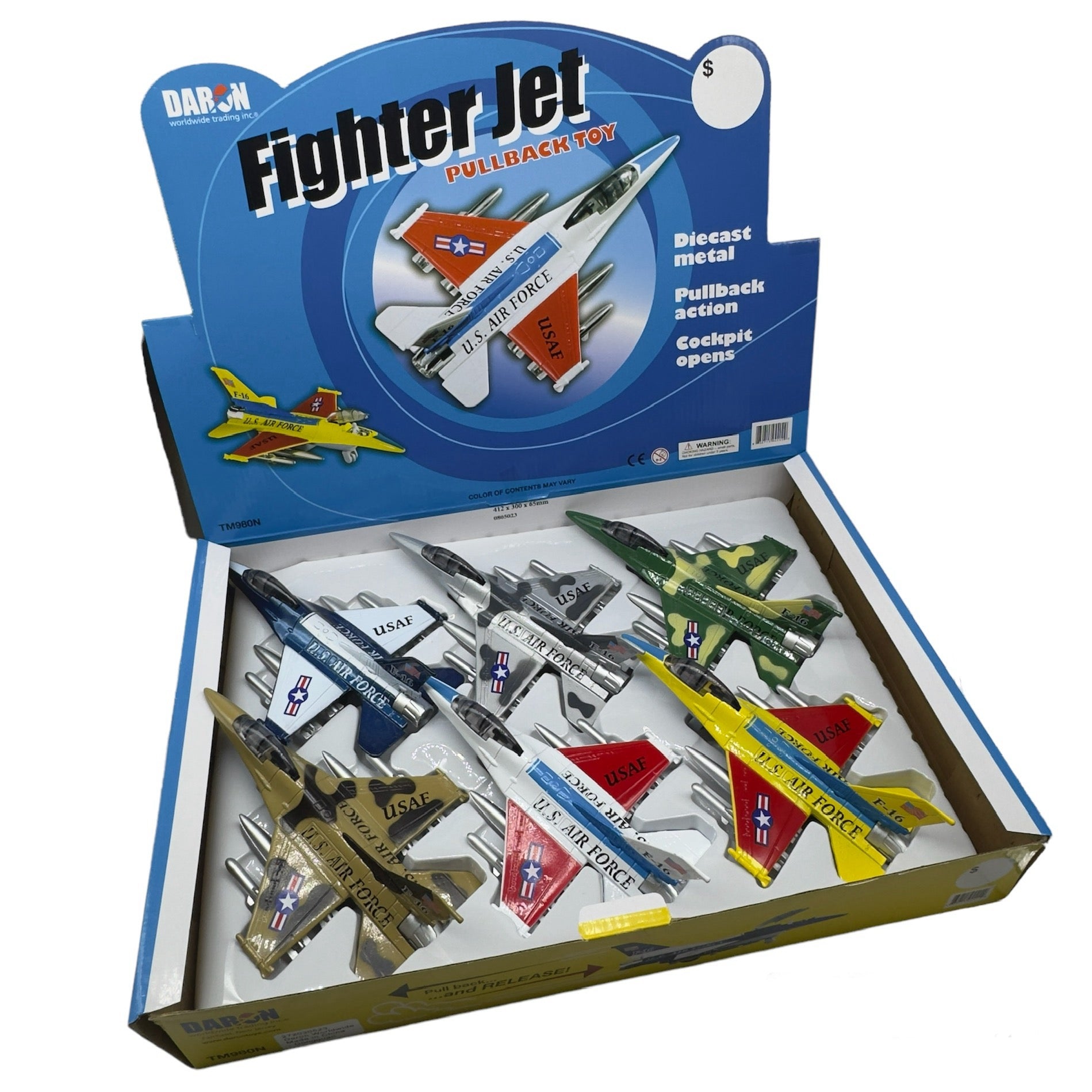 F-16 Fighter Jet Pullback Assorted Colors – The AMC Museum