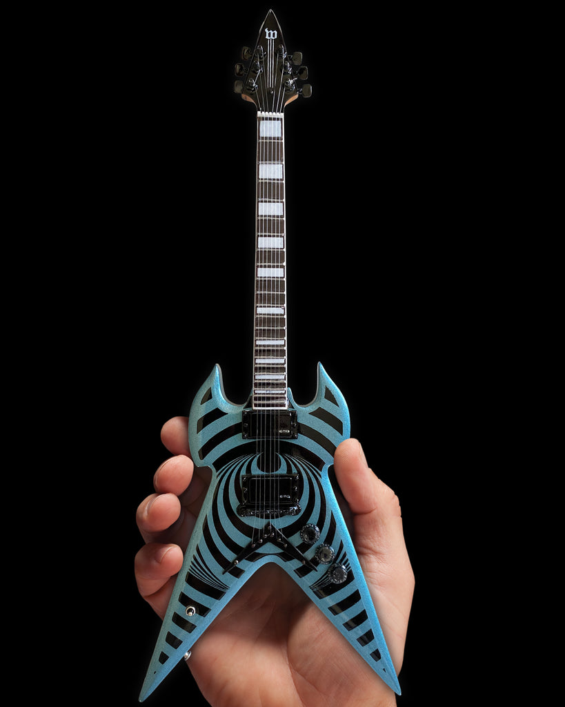 Zakk Wylde WARHAMMER Pelham Blue Vertigo Mini Guitar Replica