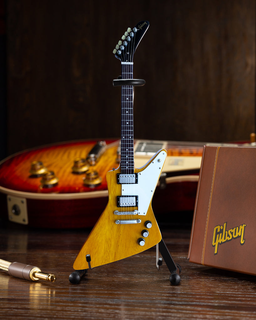 Gibson Korina Explorer 1:4 Scale Mini Guitar Model – AXE HEAVEN