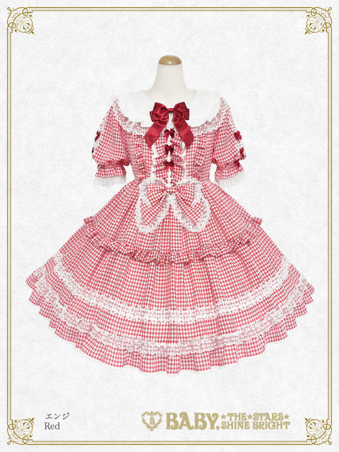 Fluffy Gingham Heart ワンピース – BABY, THE STARS SHINE BRIGHT