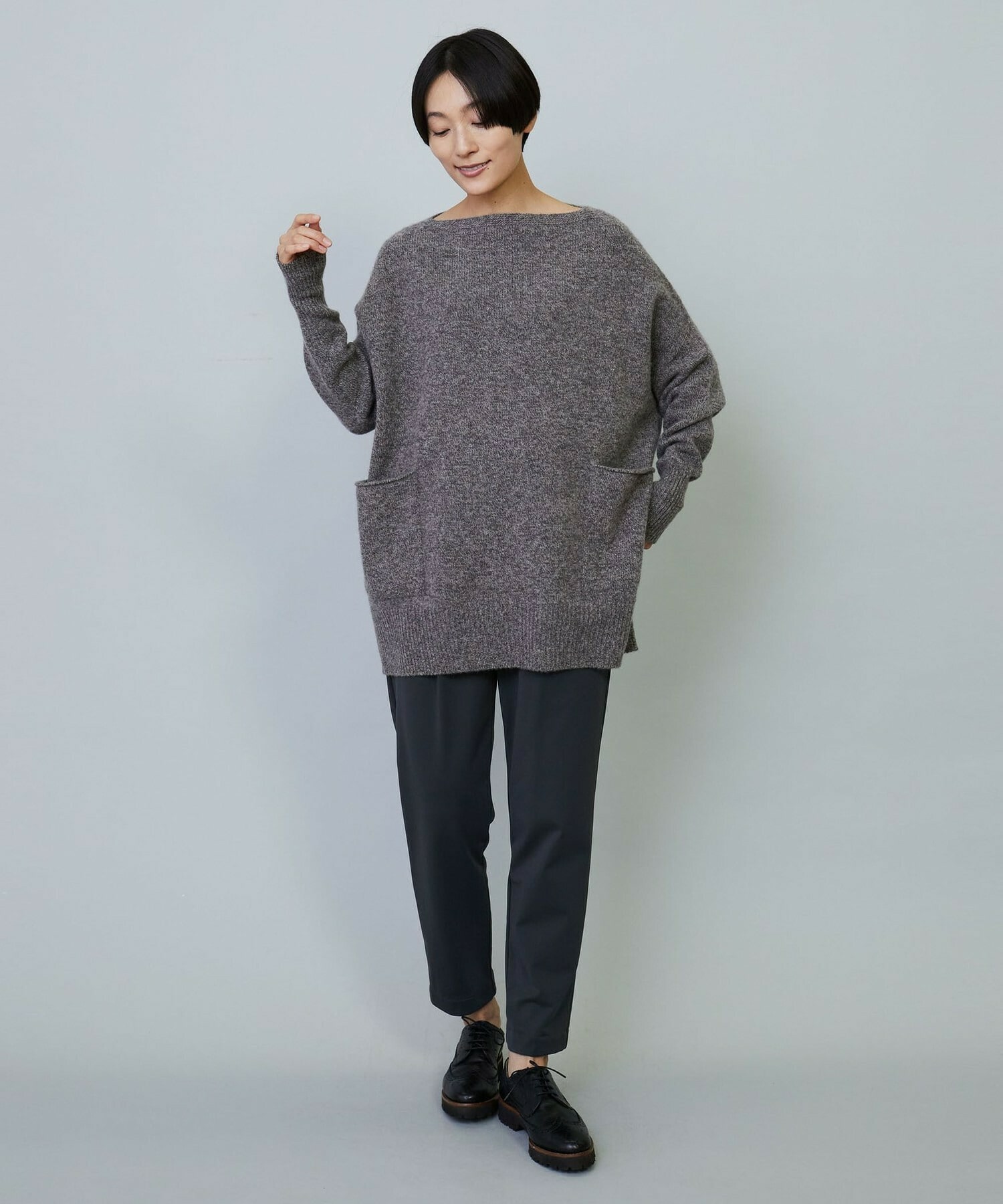 クーマラム×カシミヤボートネックニット｜BIGI online store