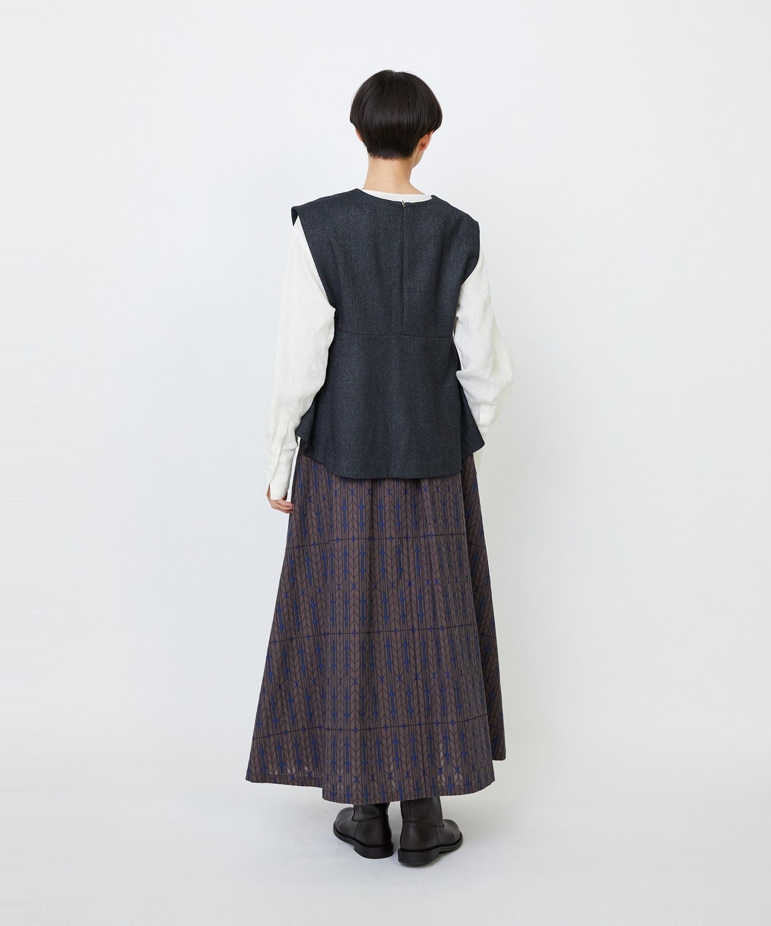 クラシカルツイードAラインベスト｜BIGI online store - ビギ