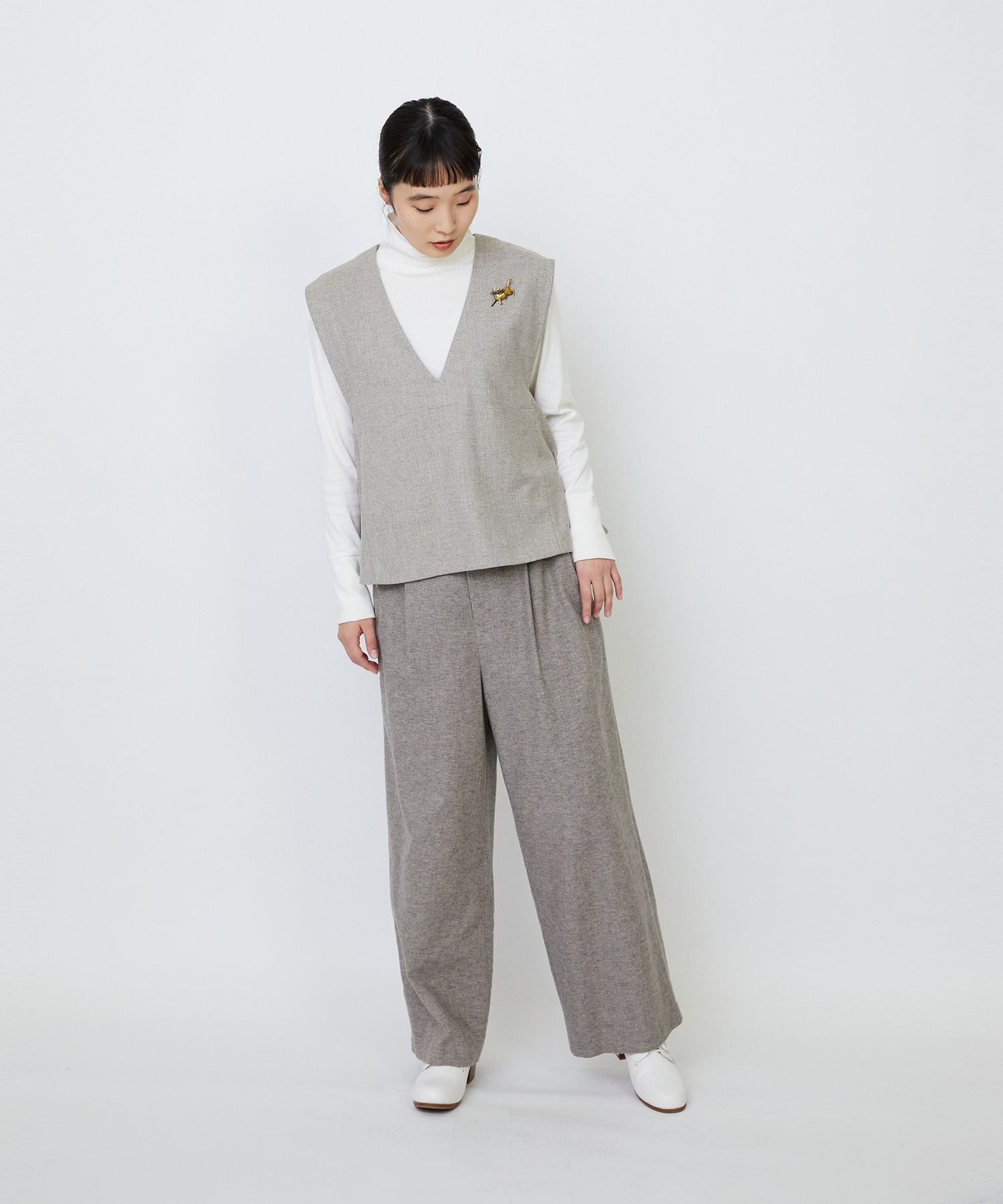 クラシカルツイードAラインベスト｜BIGI online store - ビギ