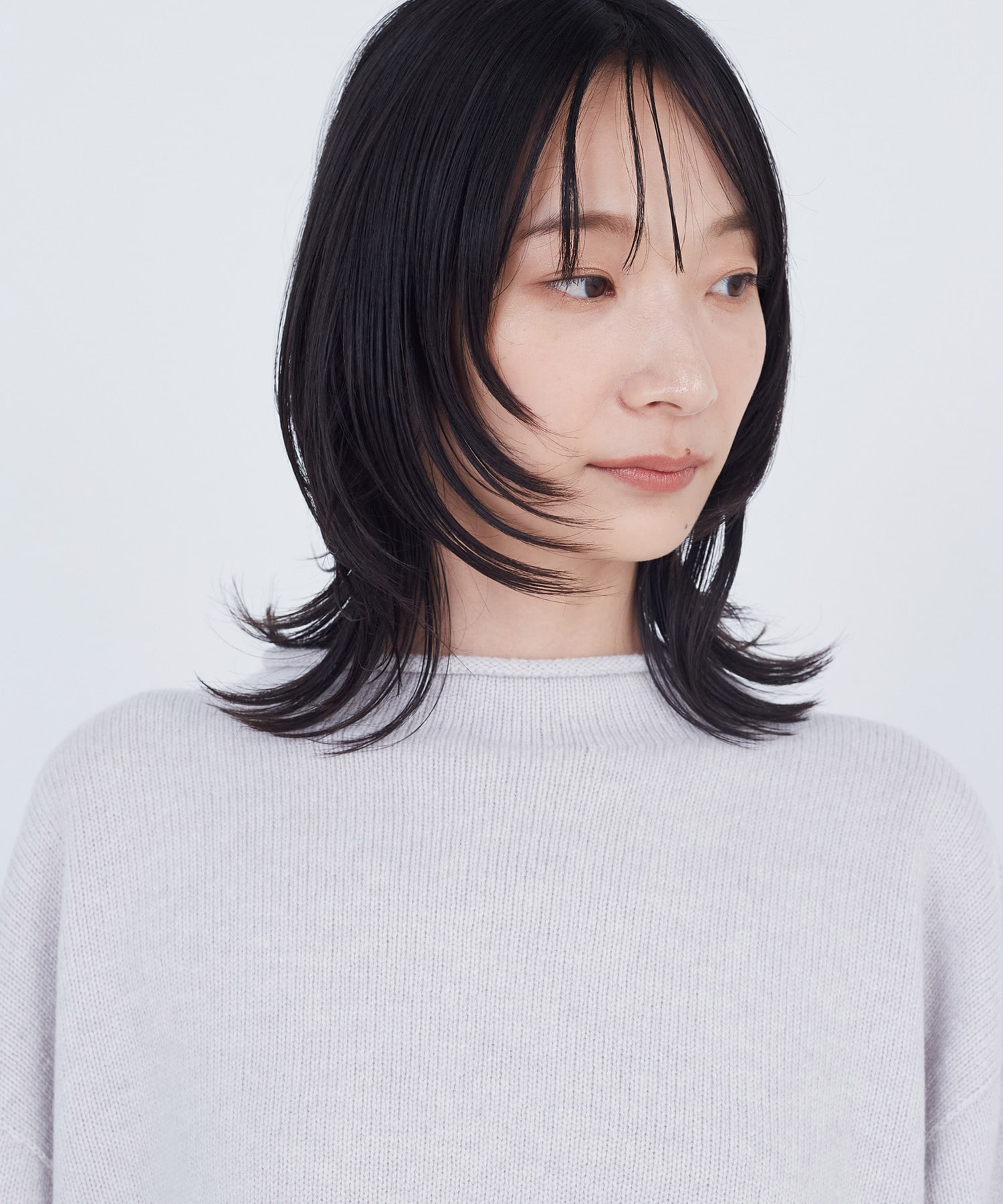 ロールカラーパフスリーブニット｜BIGI online store - ビギ