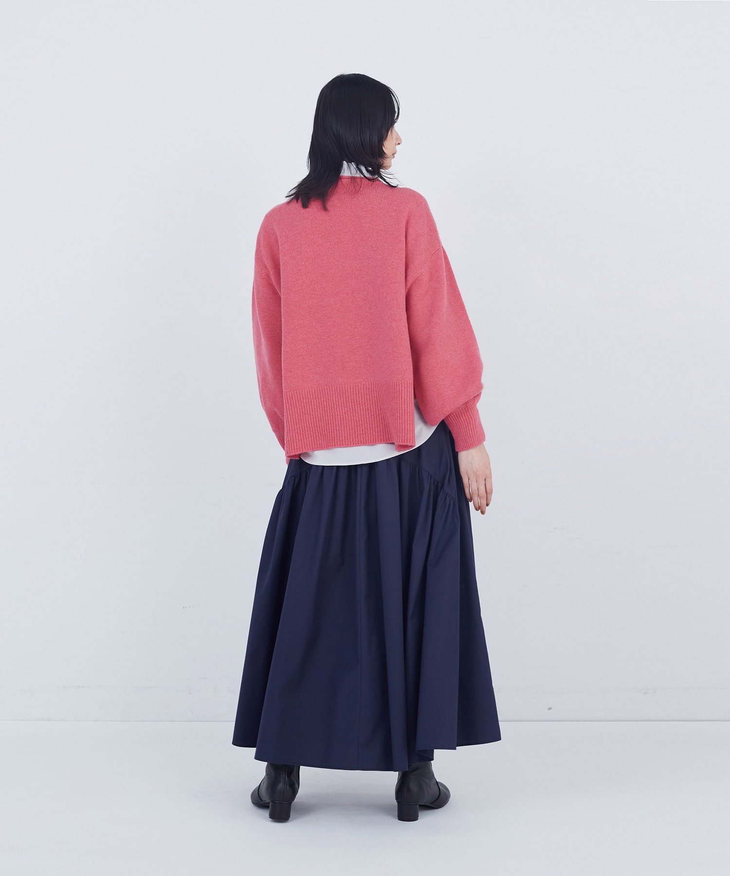 ロールカラーパフスリーブニット｜BIGI online store - ビギ