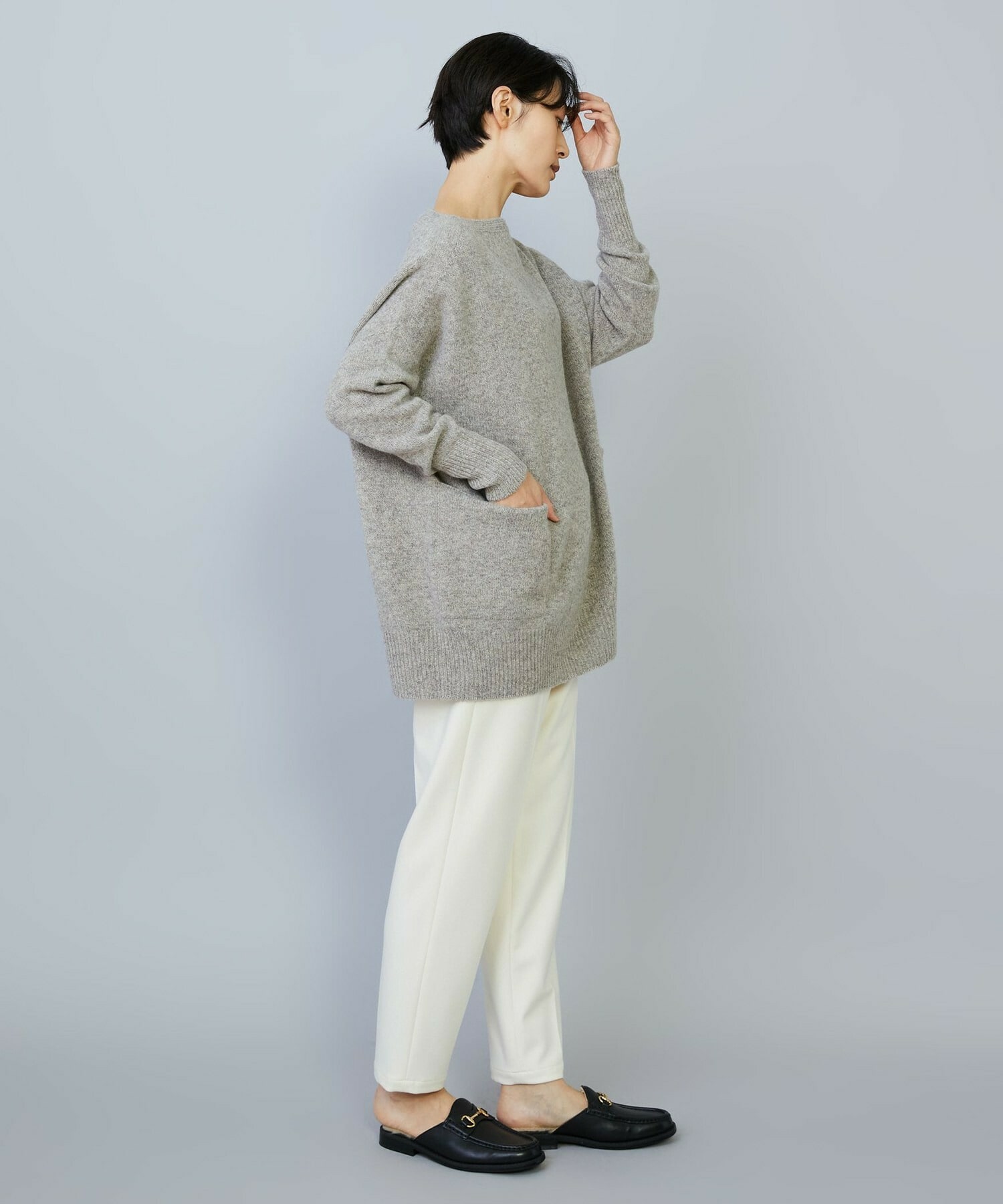 クーマラムカシミヤボートネックニット｜BIGI online store - ビギ