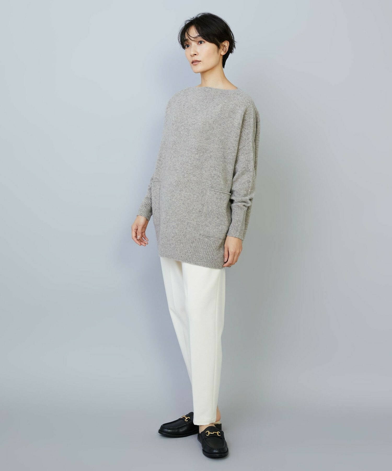 クーマラムカシミヤボートネックニット｜BIGI online store - ビギ