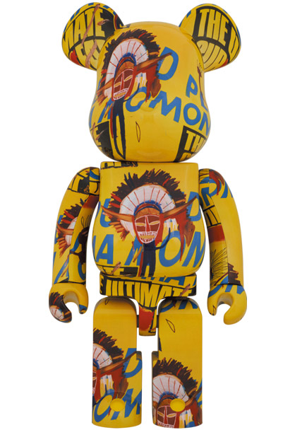 BE@RBRICK Andy Warhol × JEAN-MICHEL BASQUIAT #3 1000％ | Blue in