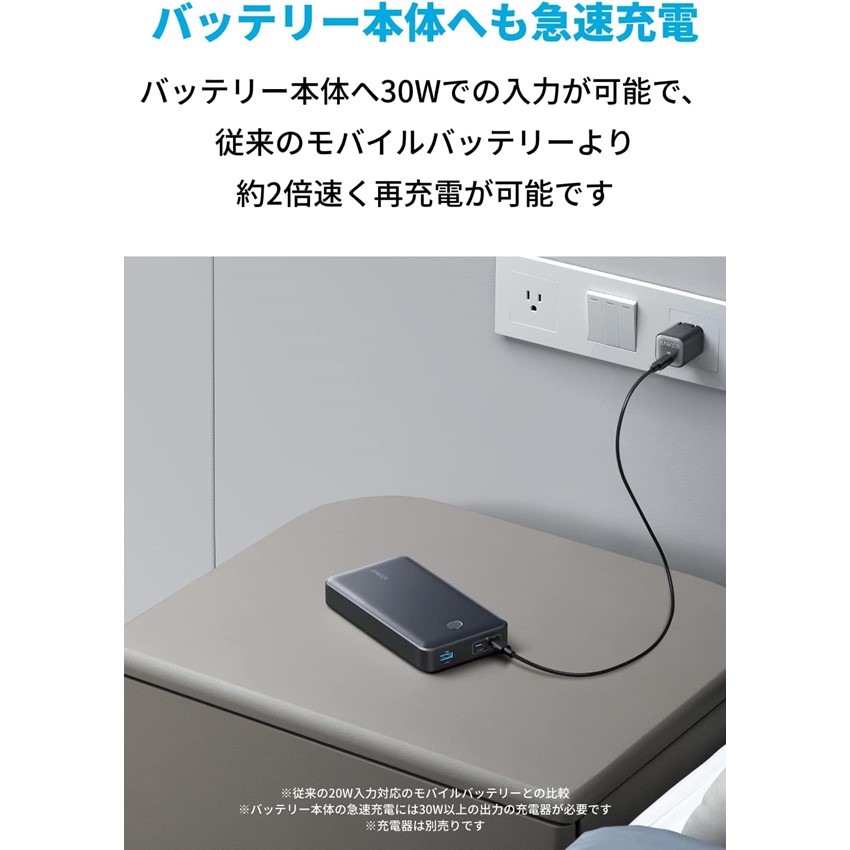 Anker モバイルバッテリー Anker 537 Power Bank (PowerCore 24000 65W