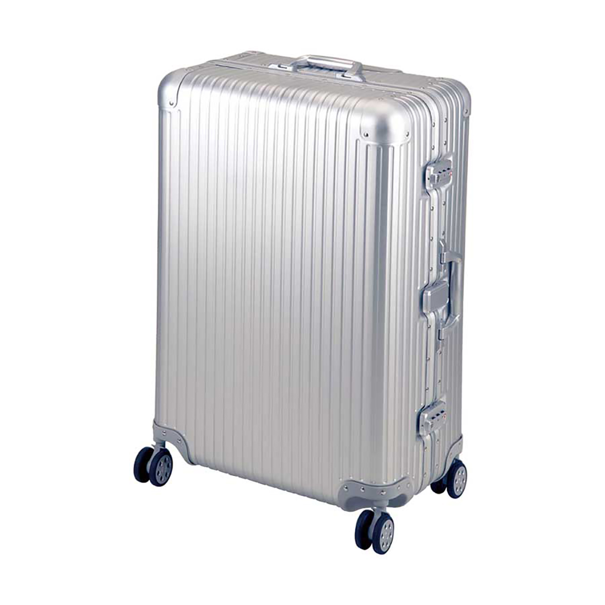 ロード アルミスーツケース (TSAロック付) L シルバー -キャプテン