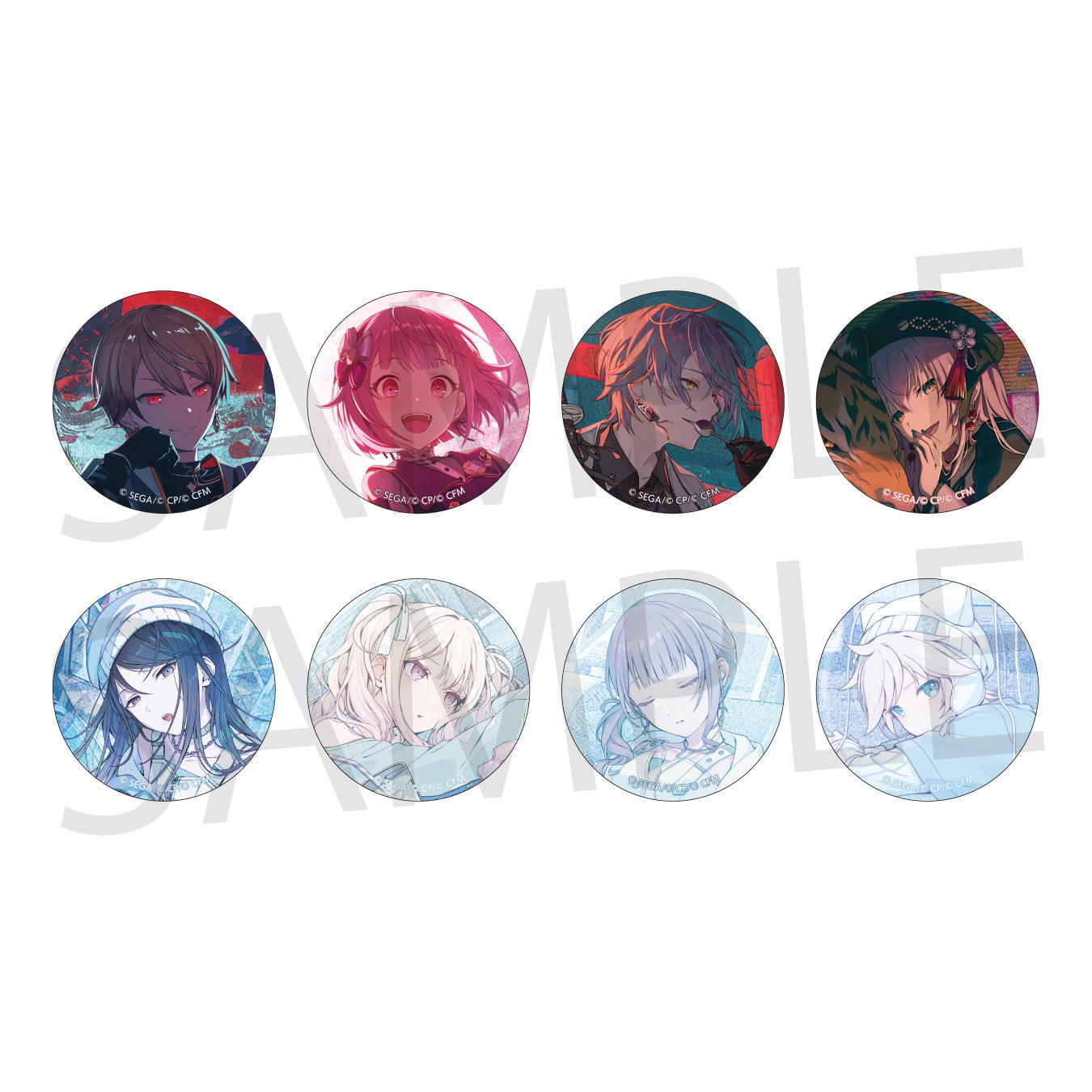 鳳えむ グリッター缶バッジ 39B 特典 プロセカ 8点 予約商品