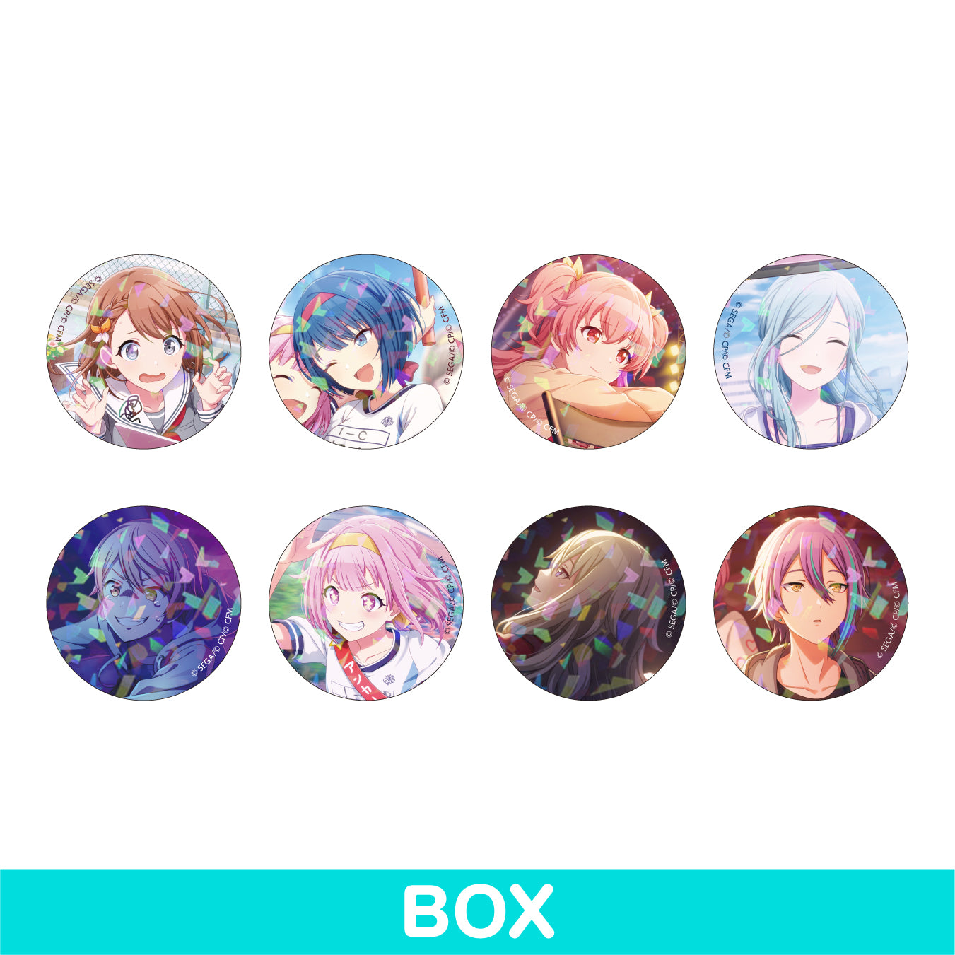 プロセカ ホログラム缶バッジ6個セット ローソン 当選品 プロセカ