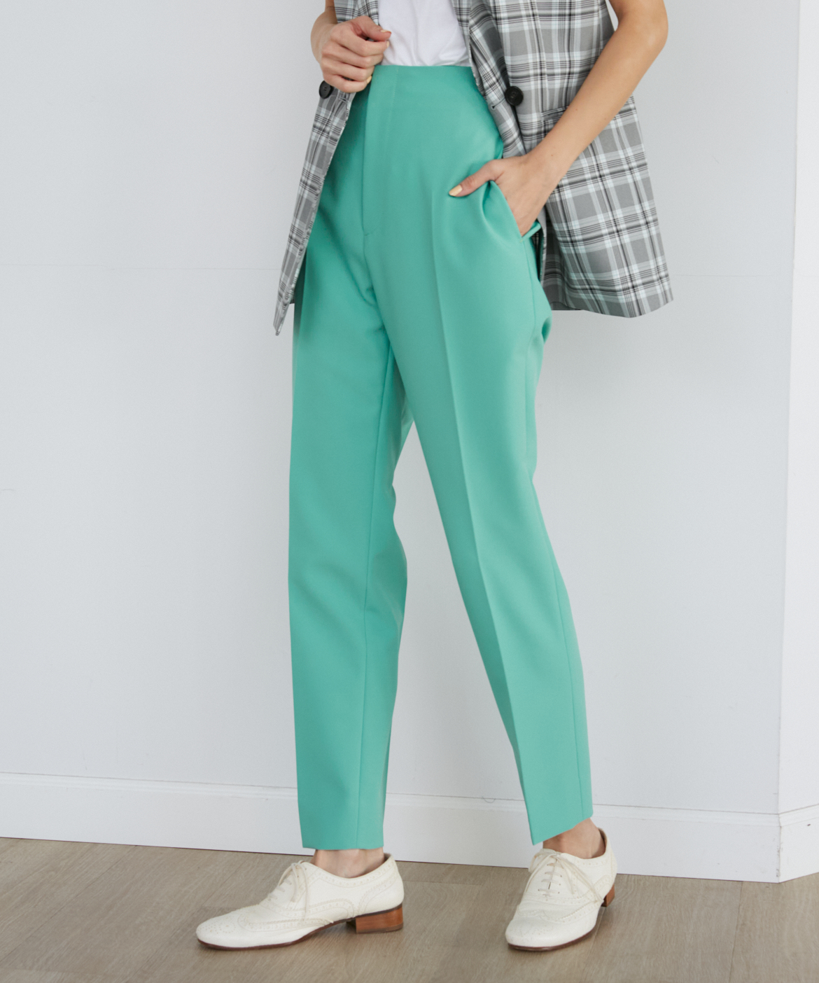 大きいサイズ》美脚パンツ｜INED L（イネド エル）｜フランドル