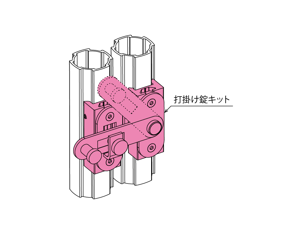 SGF-0712 GFun打掛け錠キット 製品情報詳細｜G-Funオンラインストア