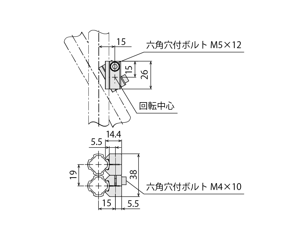 SGF-0159 GFunクロスコネクタ回転S 製品情報詳細｜G-Funオンライン