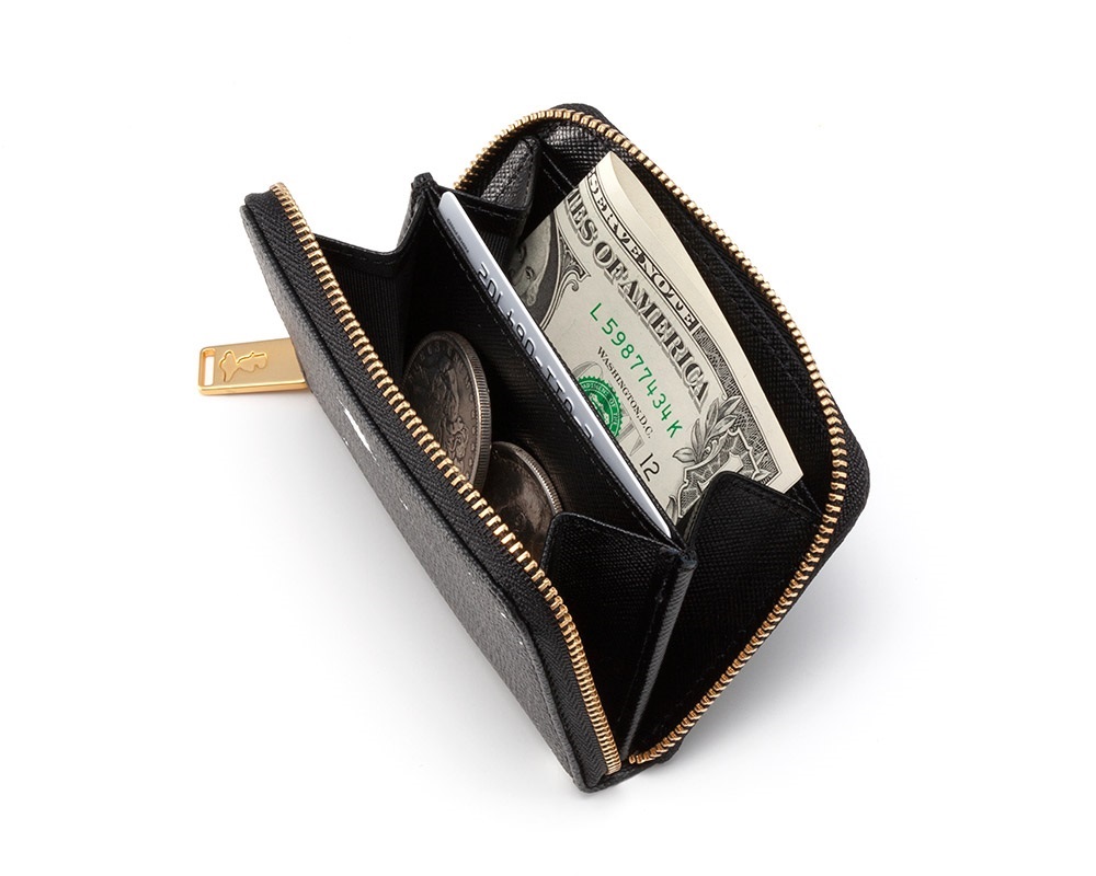 GENTIL BANDIT ラウンドジップミニウォレット ブラックカモ|GENTIL