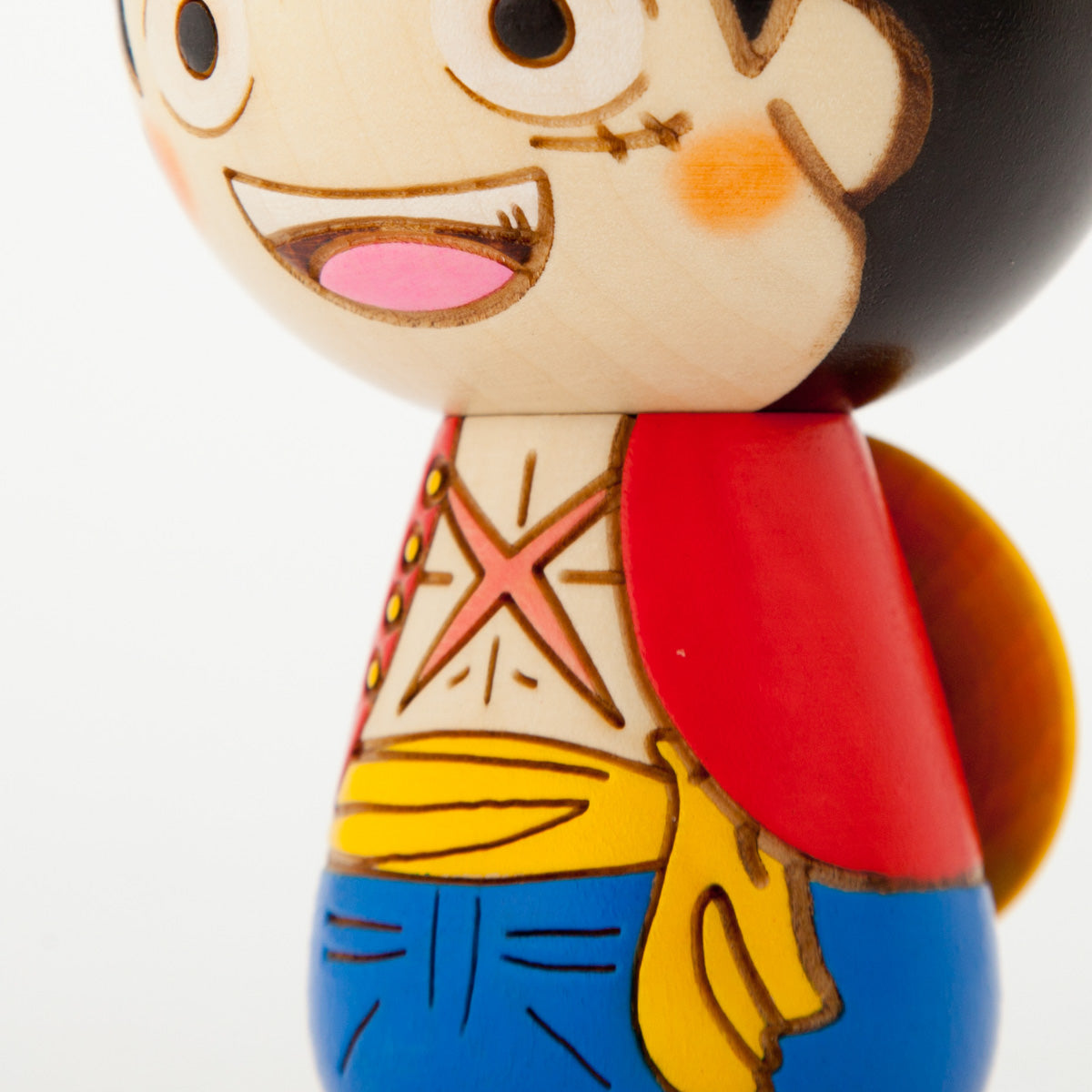 ワンピースこけし [ルフィ] by 卯三郎こけし – ヒキダシストア